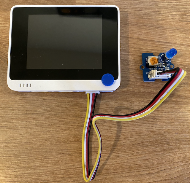 Grove LED 连接到右侧插座